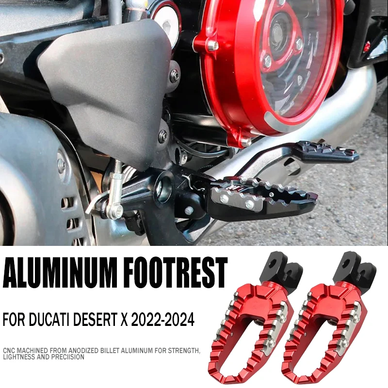 

For Ducati Desert X / Rally Multistrada V2 Multistrada V4 1260 V4S V2S New Motorcycle Aluminum Foot Pegs Footrest Accessorie Kit