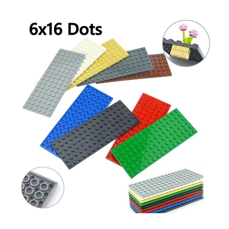 Compatible 3027 Building Blocks 6x16 Dots Thin Figures Bricks Educational Creative Assembles Particles Size For Children Gifts