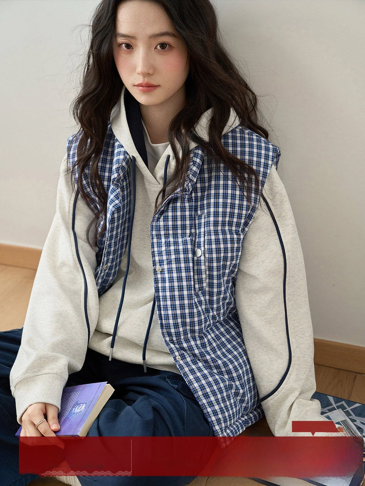 

MoZa Warm Plaid ort Jaet Women's Autumn Winter New Sle Small Size Stand Collar Vest Outerwear Commute Sle Polyester F...