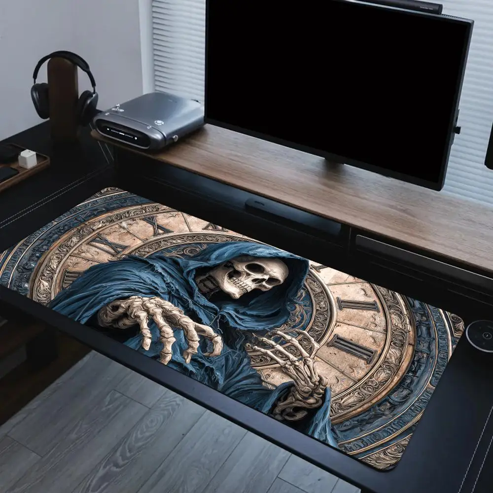 Mysterious Skeleton Warlock Mouse Pad Large Computer Office Game Table Mats Rubber Anti-slip XXL Mouse Mat HDP Long Desk Pads