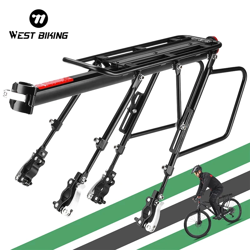 WEST BIKING Bike Cargo Rack Rear Bike Rack for Back of Bike Carrier Rack Quick Release MTB Road Bicycle Rear Racks 100KG Load