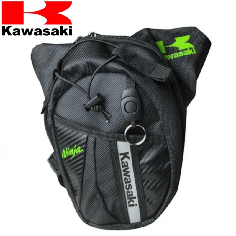 Kawasaki Multifunction Motorcycle Drop Leg Bag Oxford Motorcycle Bag Outdoor Men Casual Waist Bag Fanny Pack Moto & Biker Bags