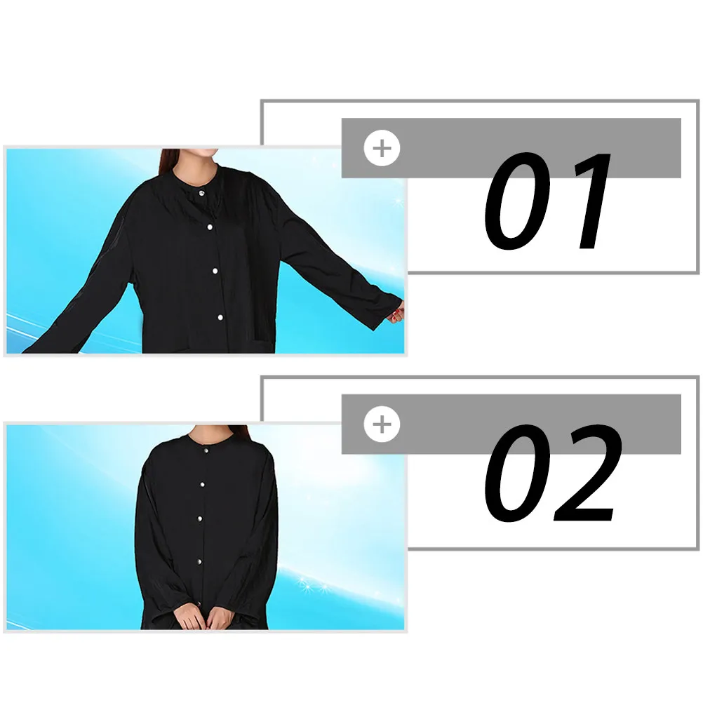 

Легкий парикмахерский фартук-накидка для стрижки волос для домашнего и салонного использования, легко чистится, быстро сохнет, защитная одежда для парикмахеров