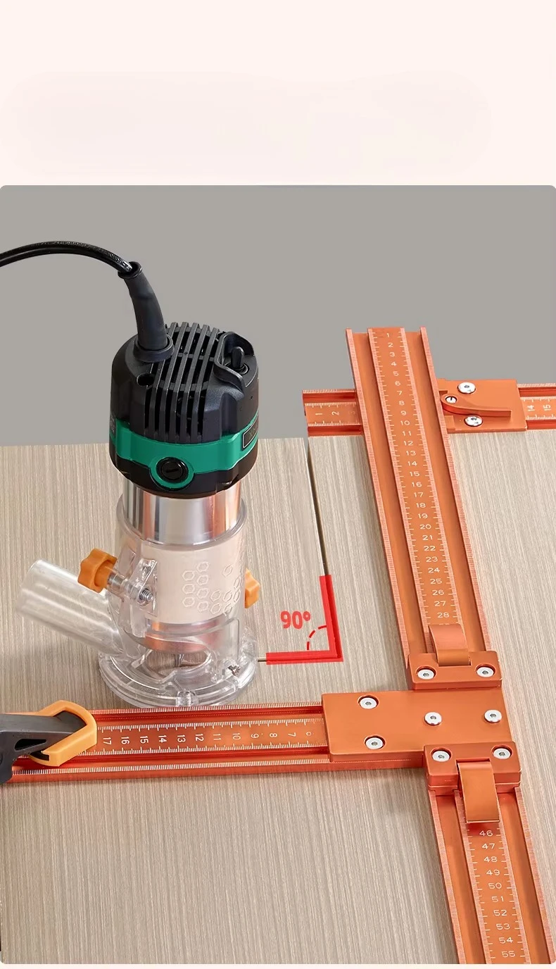 Precision Saw Guide with Anti-Slip Clip for Accurate DIY Woodworking Cutting