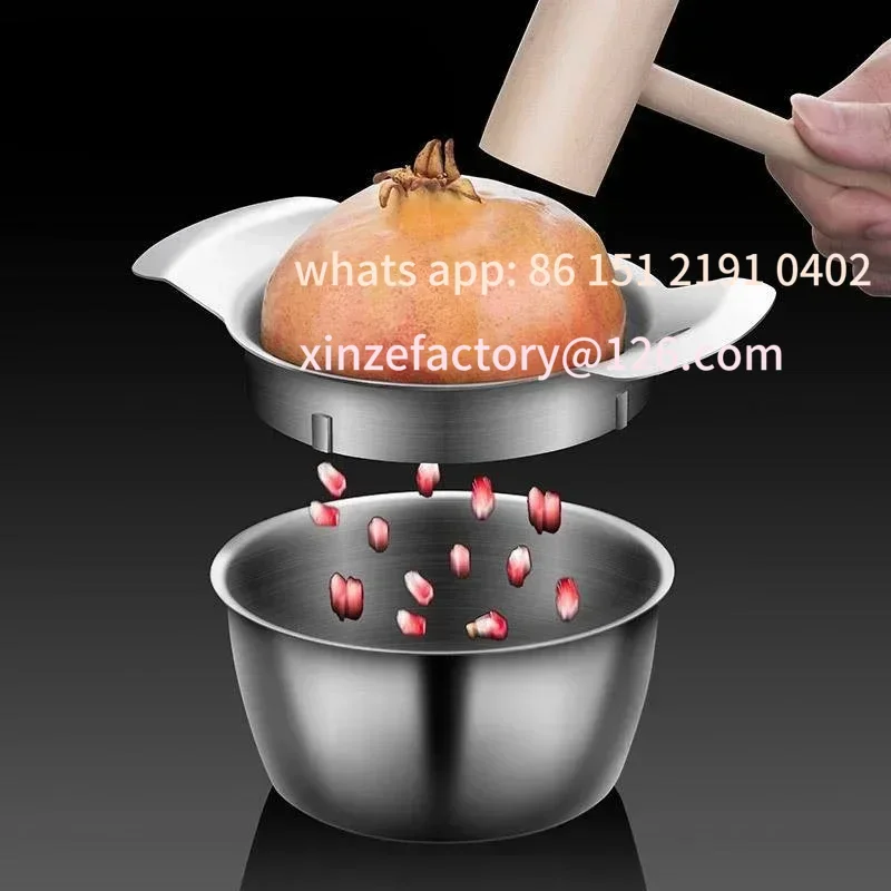 

Customizable Pomegranate Peel Tool Stainless Steel Seed Removal Meat Extraction Fruit Opener Pomegranate Opening