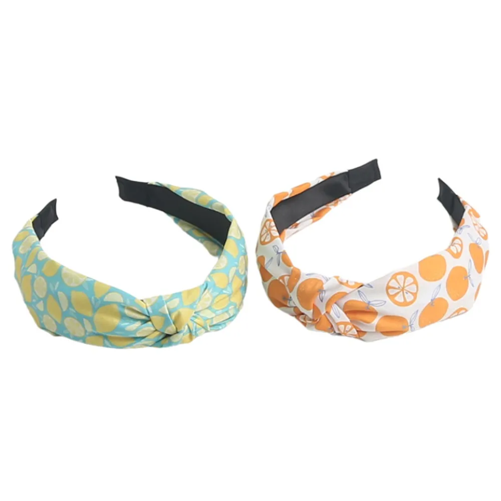 New Children\'s Fruit Pattern Headband Fabric Knot Headband Cute Sweet Headband Hair Accessories for Girls