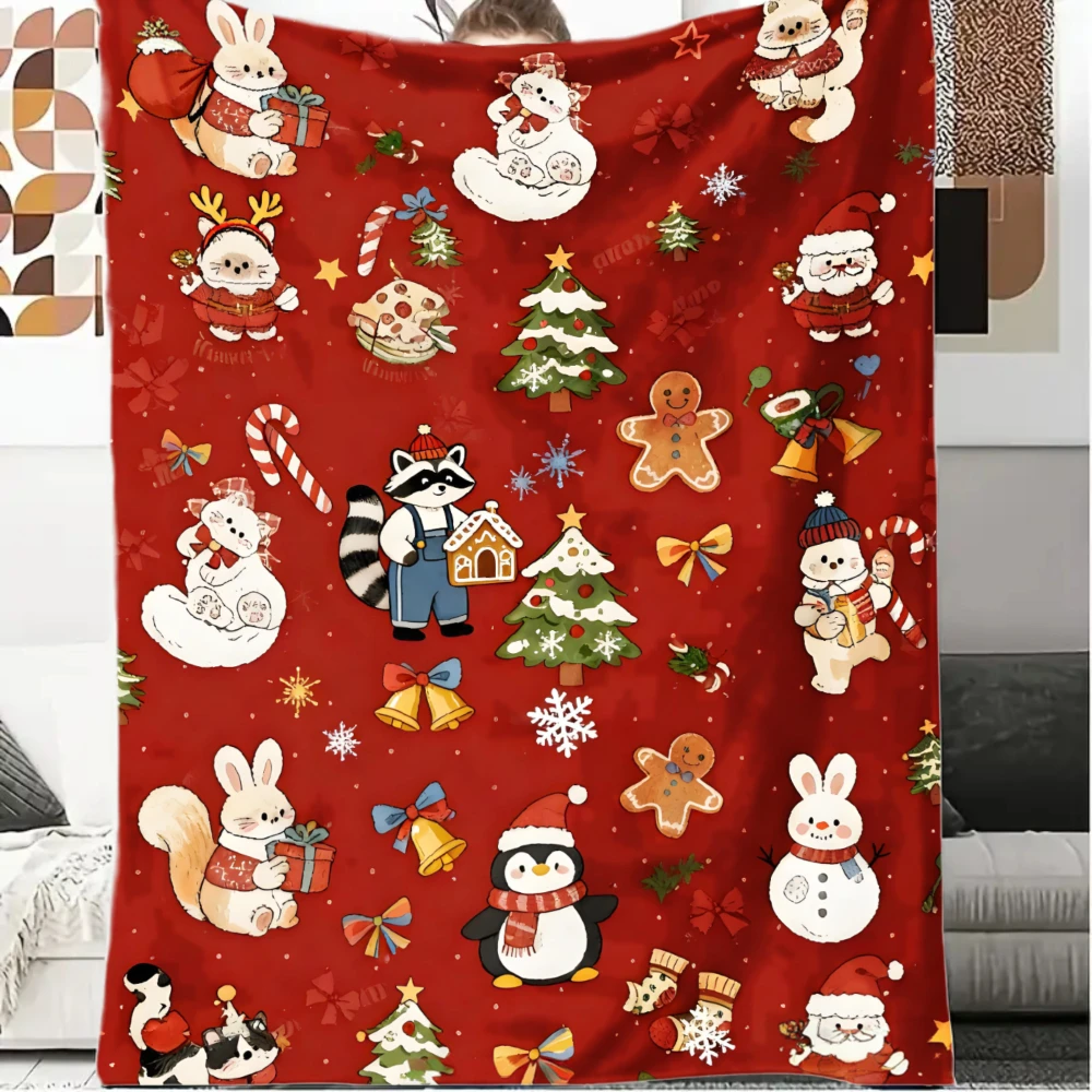 

Heavyweight Flannel | Festive Gift Selectio | Soft and delicate | Keep warm | Room Decor Blanket, Camping Stuff