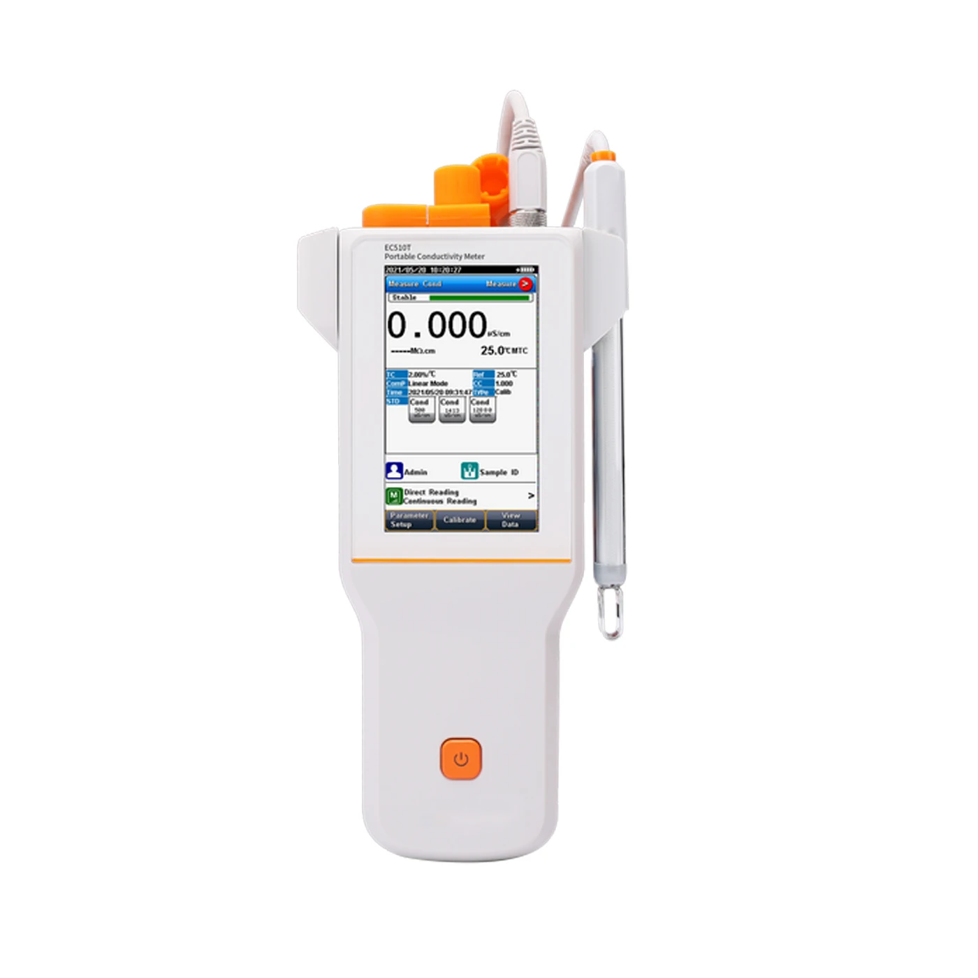

CHINCAN EC510T Portable Touch Screen Conductivity Meter Measures 0-3000 MS/cm for Conductivity Temp. Resistivity TDS OEM