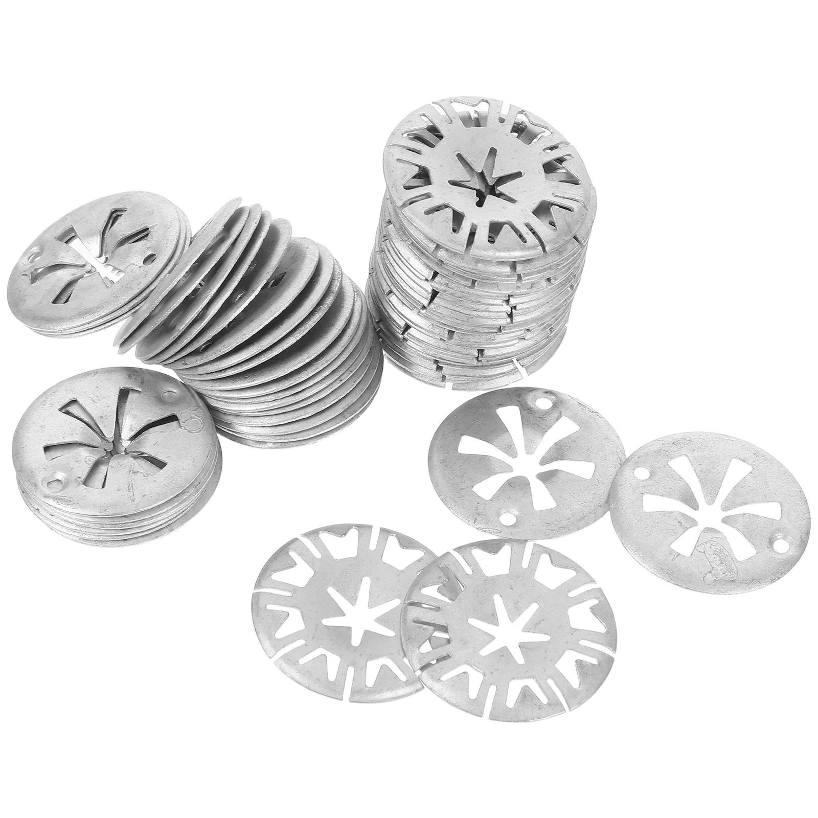 

50Pcs Car Washer Retainers Metal Heat Insulation Secure Fastening Industrial Use Mechanics Car Plate Retainers Car Clips