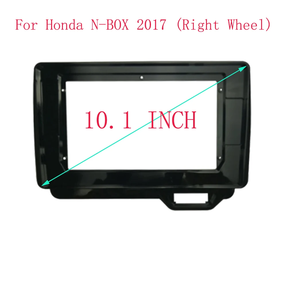 

WQLSK автомобильные аксессуары 2 Din 10,1 дюймов радио Fascia DVD GPS MP5 Панель рамка для Honda N-BOX RHD 2017 + комплект крепления приборной панели