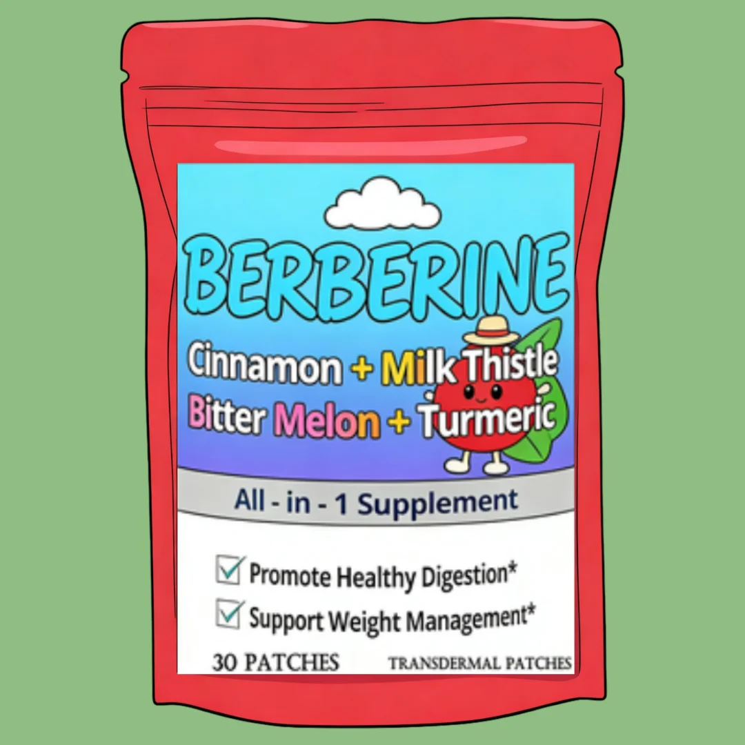 Berberine Transdermal Patches Supports Immune And Cardiovascular -One Month Supply 30 Patches