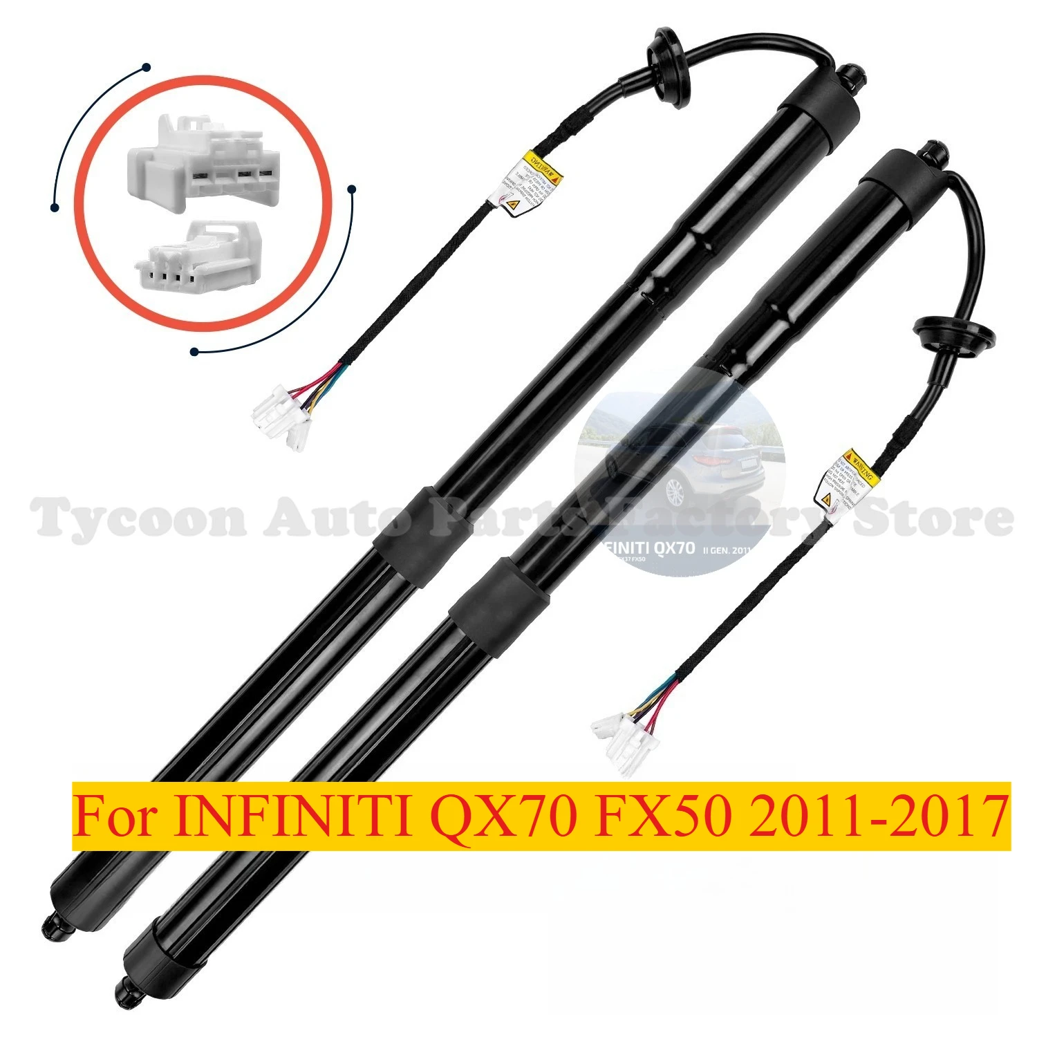 

Electric Tailgate Strut Actuator Kit For INFINITI QX70 FX50 2011-2017 Sx Dx
