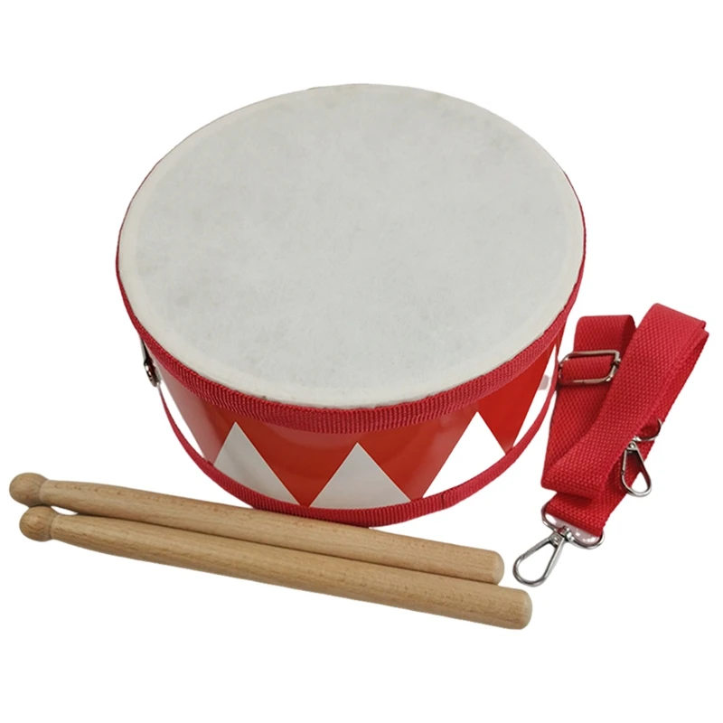 Drum Snare Kids Percussion Toys Children Instrument Children Hand Wooden 8Inch Rhythm Sense Instrument Set Durable Easy To Use