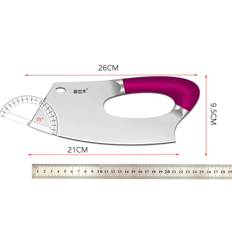 SHUOJI Germany Labor-saving Knife 5Cr15mov Stainless Steel Cleaver Knife Super Sharp Blade Chef Slicing Meat Vegetable Knife
