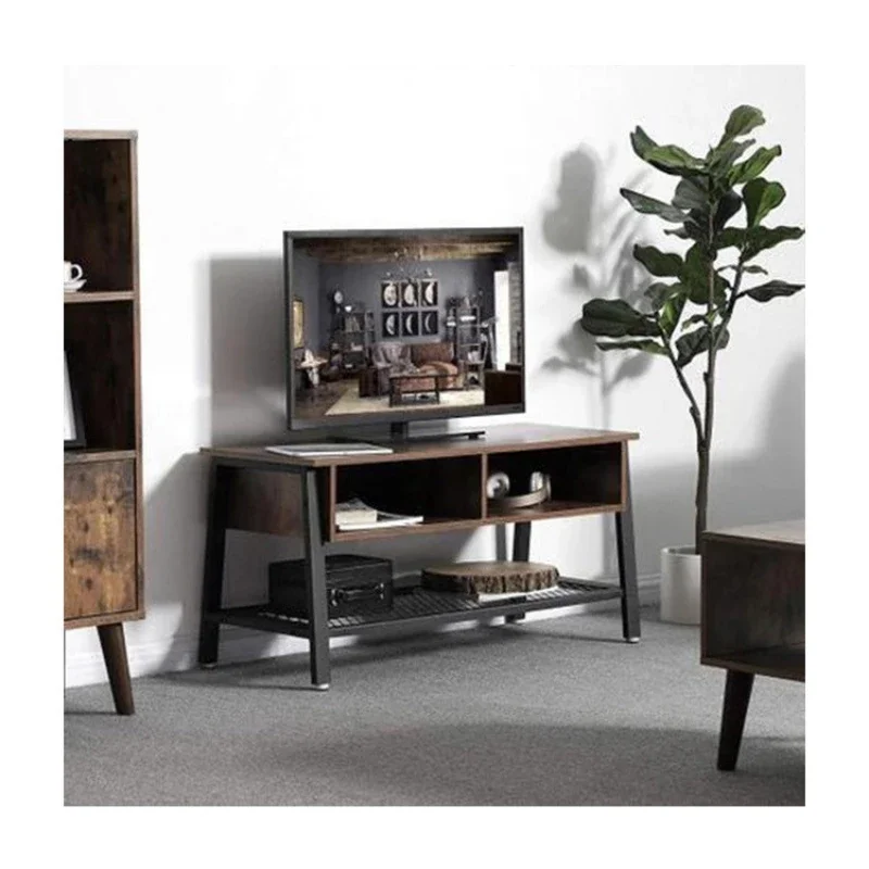 Retro Coffee Table Multi-Functional Living Room Furniture Simple Audiovisual Cabinet