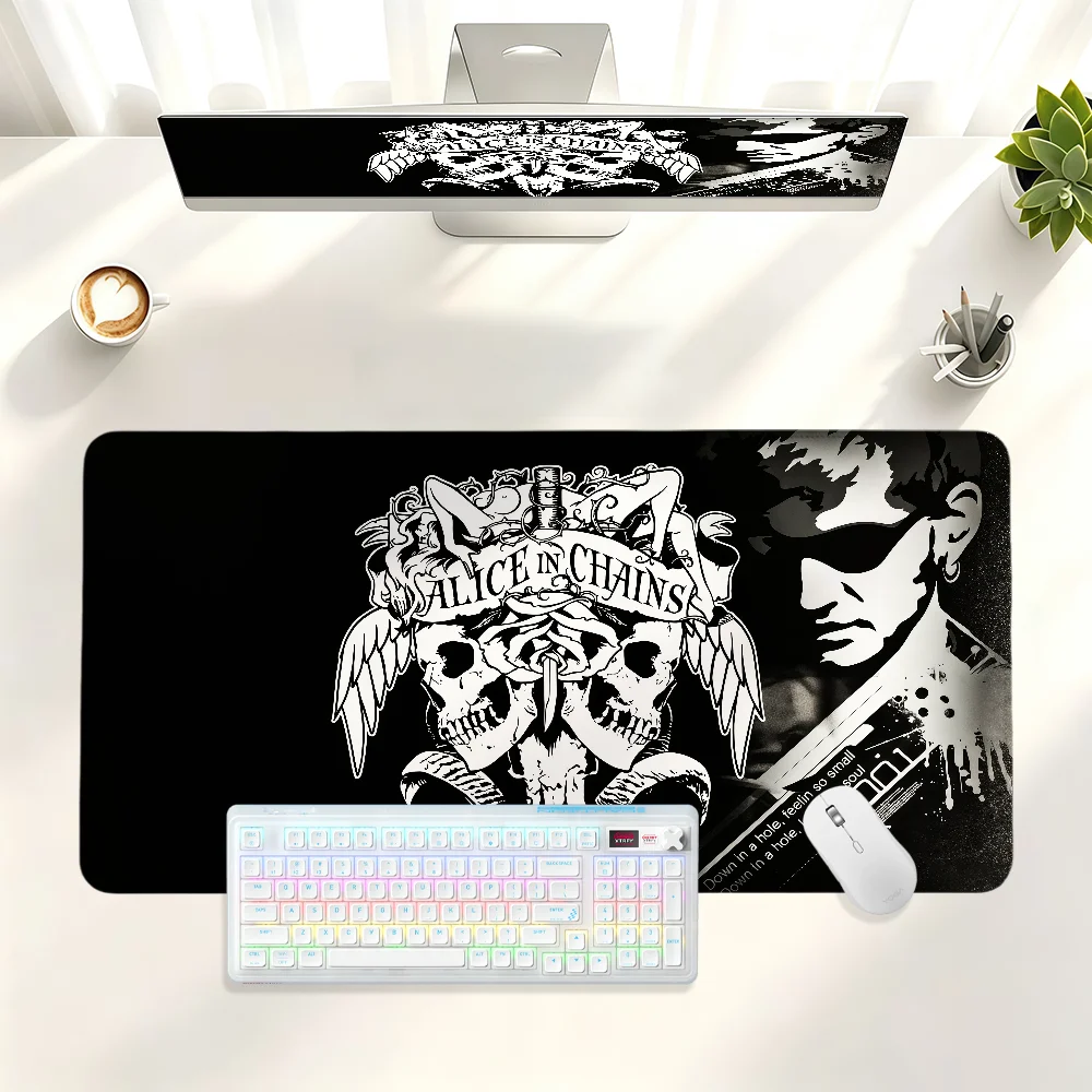 Rock Band Alice In Chains Mouse Pad Large Non-slip Lockedge Desktop Computer Desk Mat Keyboard MousePad Office Gamer Student
