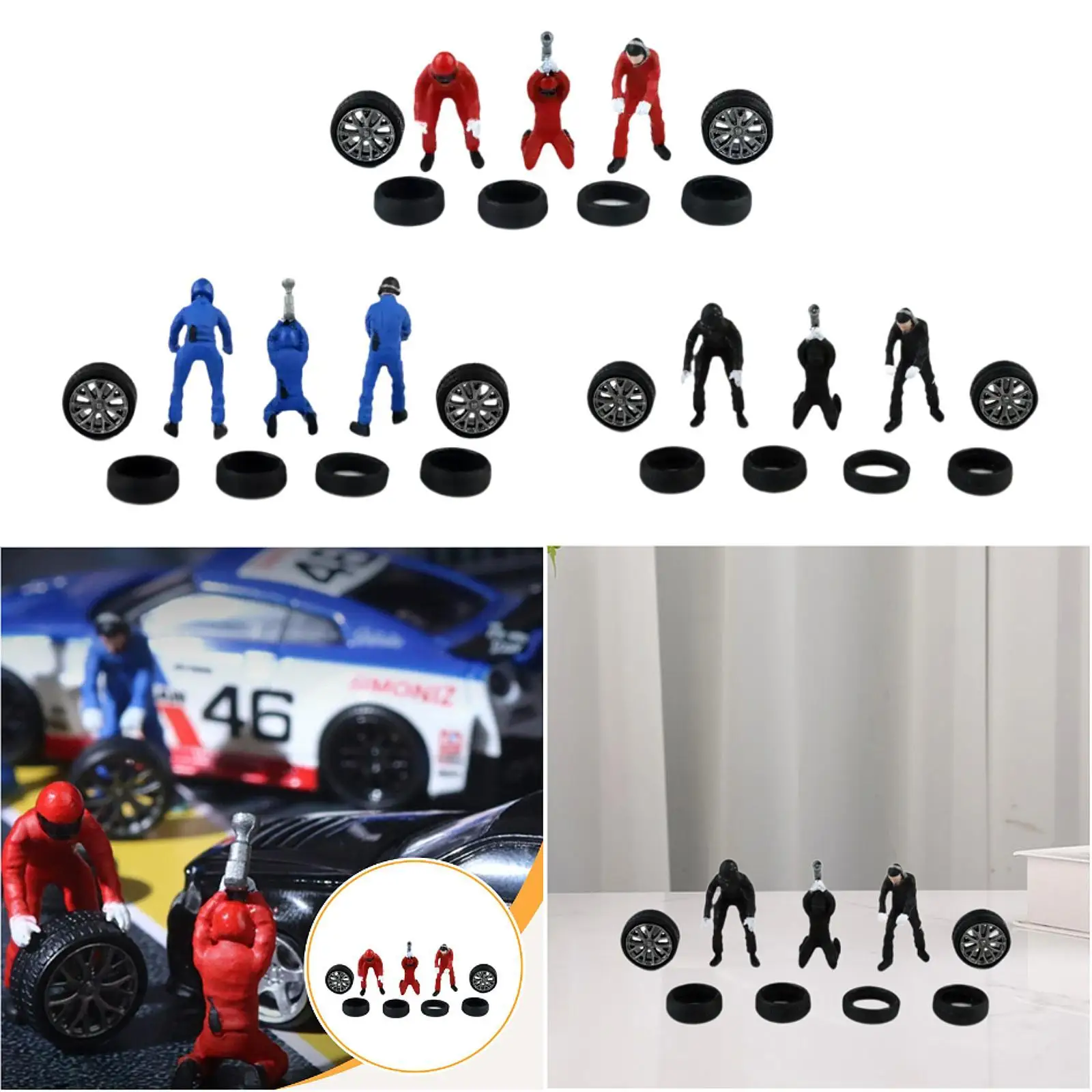 

1:64 Hand Painted People Figures Diorama Character Train Park Street Tiny People