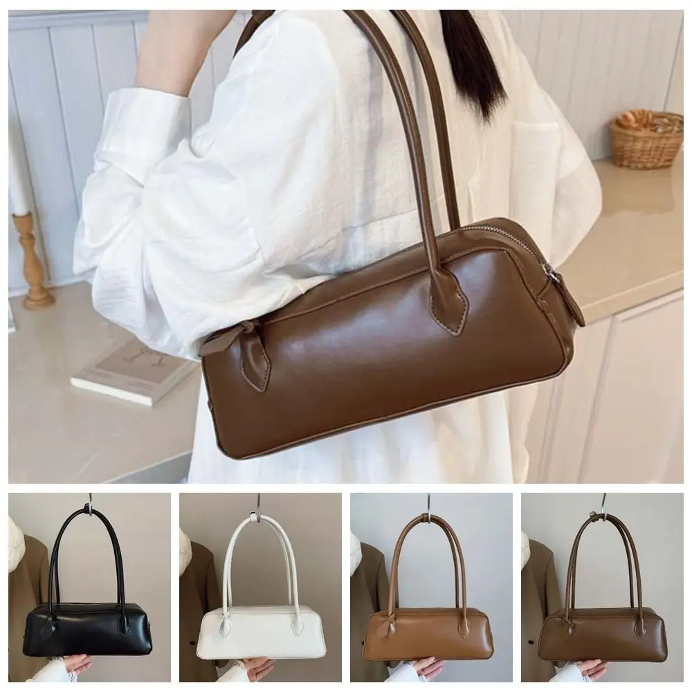 

Elegant French Stick Handbag Korean Style Waterproof PU Shoulder Bag High-end Large Capacity Texture Underarm Bags Daily