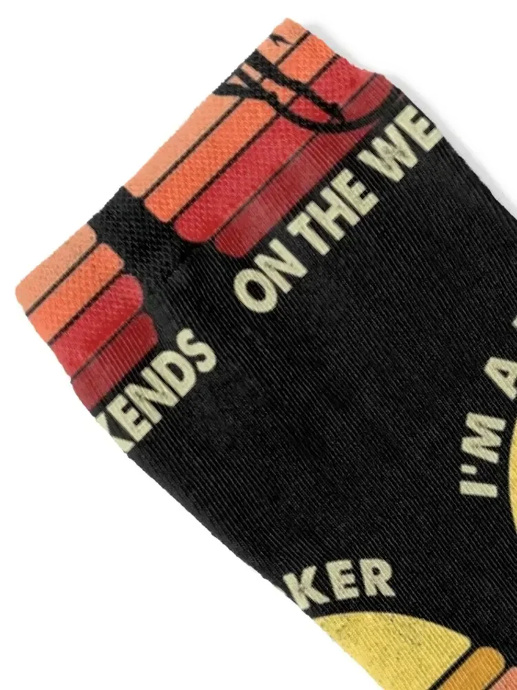 I'm a Hooker On The Weekend Socks new in's Lots anti slip football cycling Designer Man Socks Women's