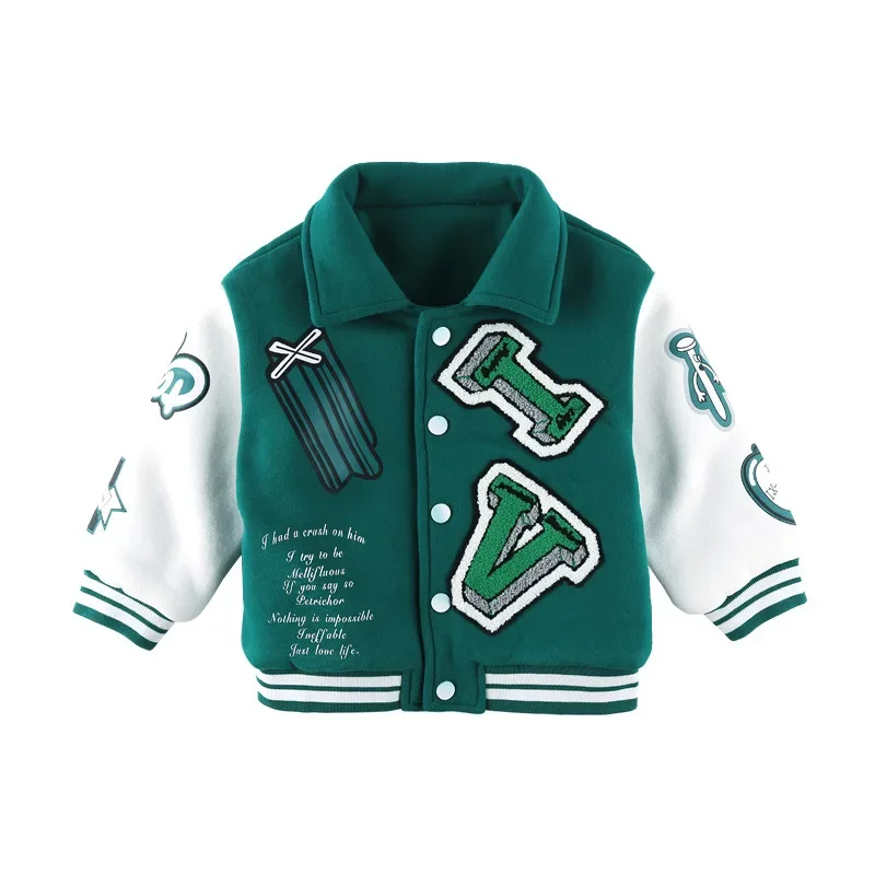 2-7 Year Cotton Parkas Kids Jacket Letter Jacket for Girls Cotton Coat for Girls 2024 Fashion Jacket for Boy Children's Clothing