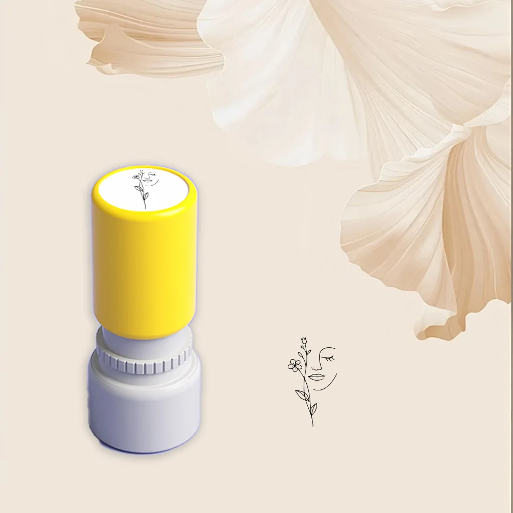 Abstract portrait seal artistic behavior utopian abstract line draft pattern black sketch sketch black mark