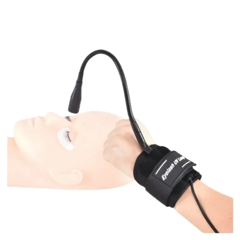 

Hand Type Wrist Led UV Light with Foot Pedal Switch 1S Curing Lash Lamp for Eyelash 5W USB Wristband UV LED Light for Beauty