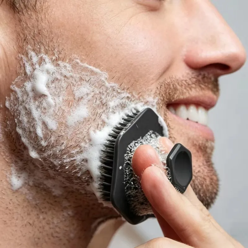 Facial Cleaning Brush Scrubber Silicone Miniature Face Deep Clean Shave Massage Face Scrub Brush Face Cleaner For Men C669