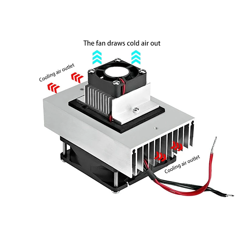 DIY Cooling System Kit Semiconductor Thermoelectric Peltier Refrigeration Cooling System Air Conditioner Cooling System