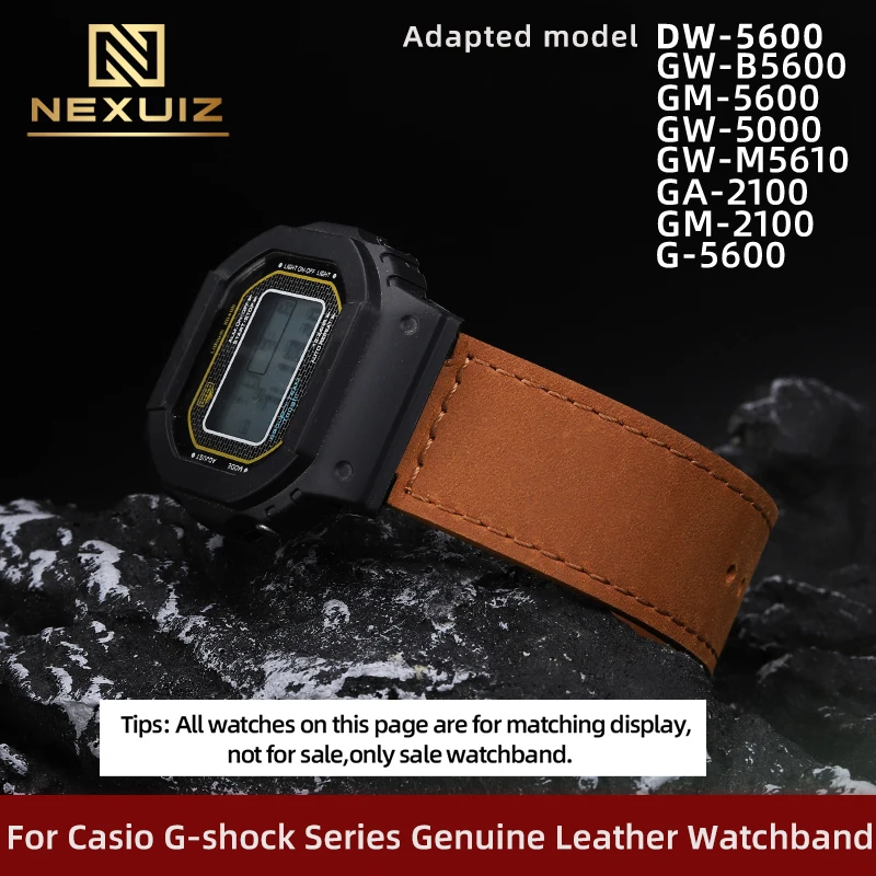 

Мужской ремешок в стиле ретро из матовой воловьей кожи для Casio G-shock SeriesDW-5600 GGA/GW-M5610, выпуклый ремешок интерфейса 16 мм