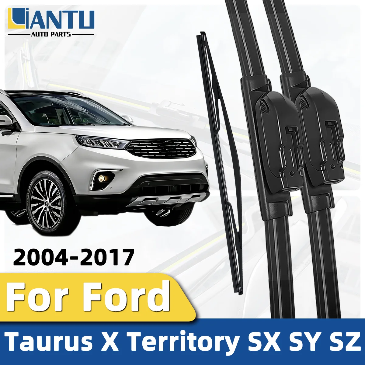 

1/3PCS Front And Rear Wiper Kit For Ford Taurus X Territory SX SY SZ 2004-2017 Windshield Wiper Silent Wiper Accessories 2016