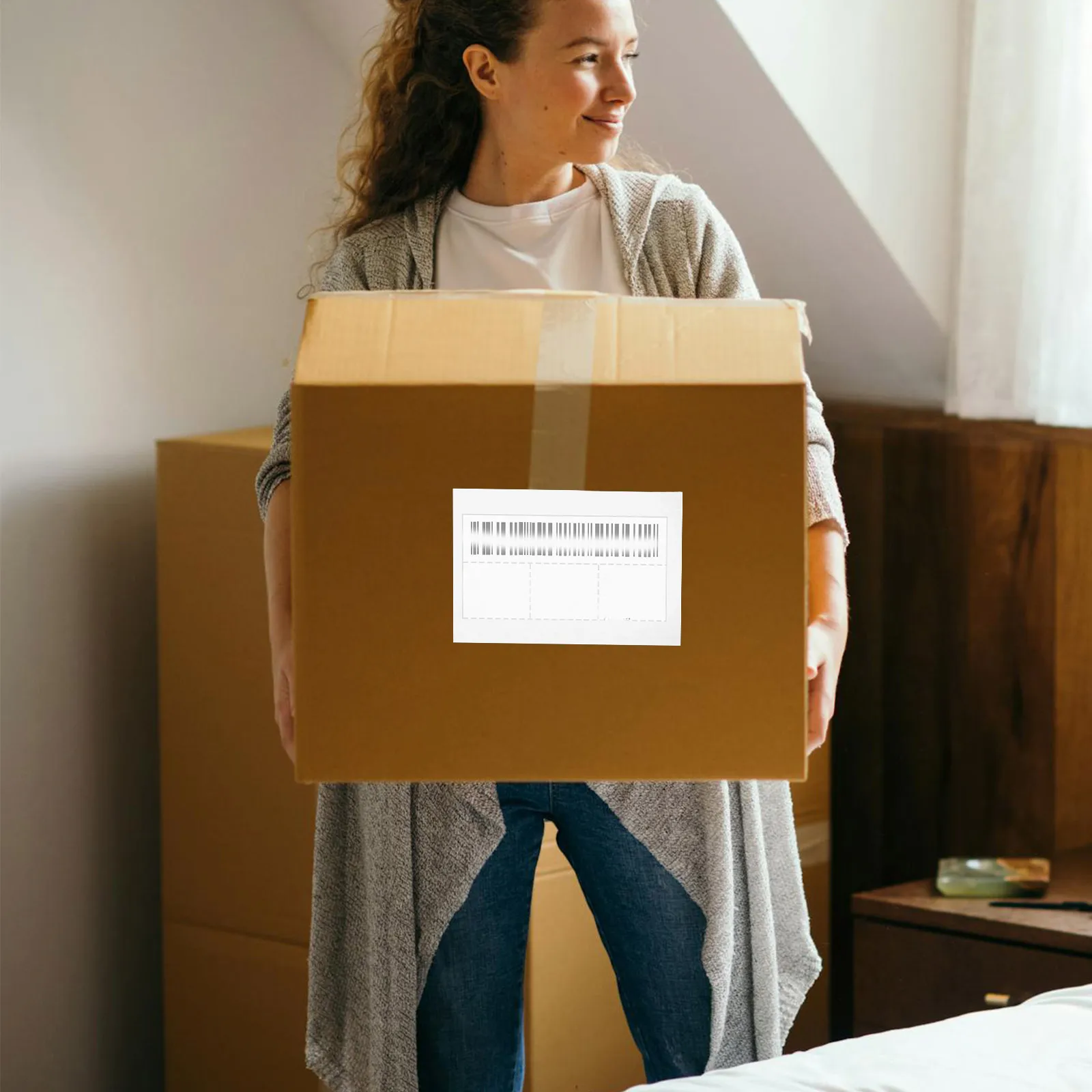 100 قطعة أكياس تسمية الشحن مغلفات شفافة ذاتية الغلق لتعبئة قائام الفواتير بطاقات حماية المستندات البريدية