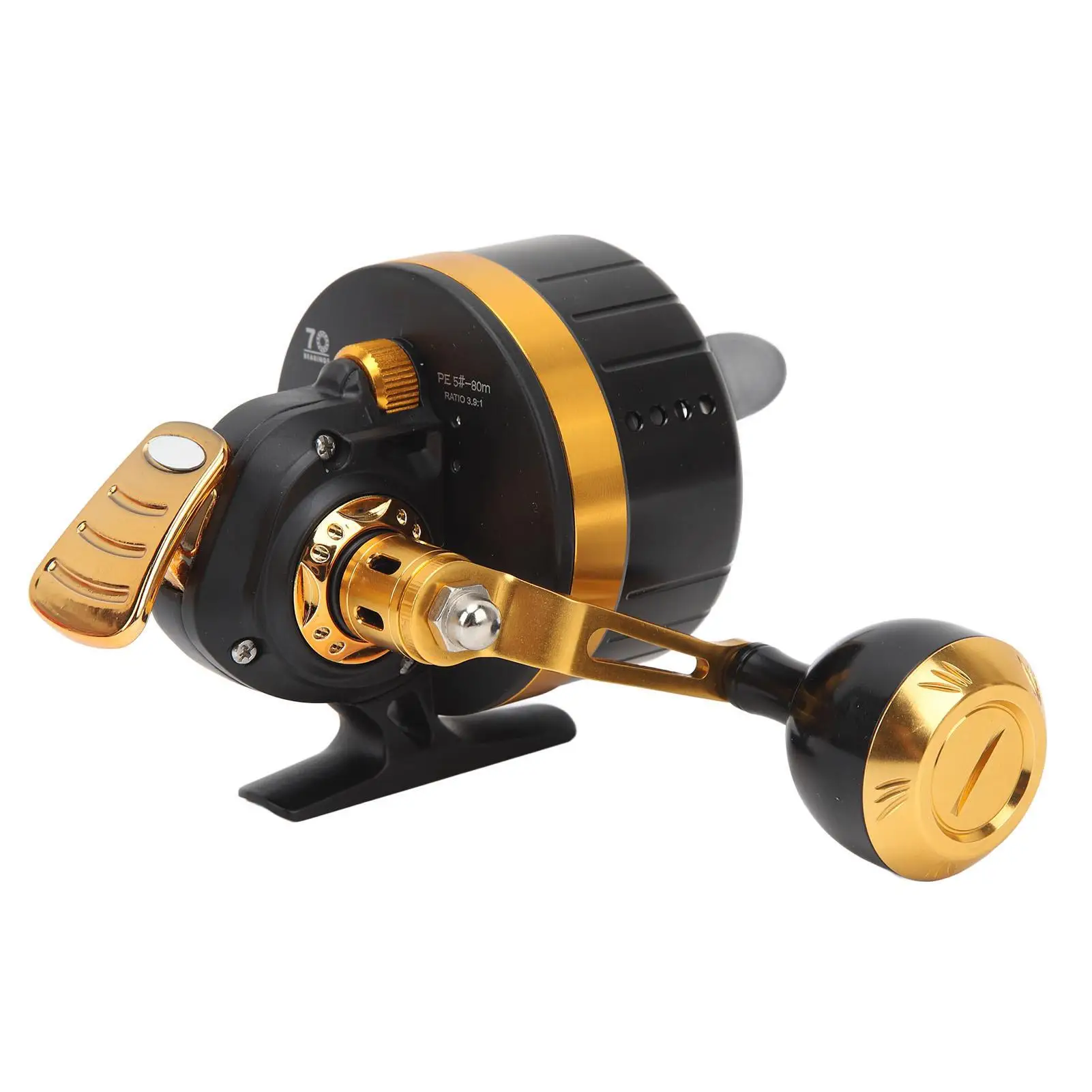 Ultra-High Speed 6+1 Bearing Round Baitcasting Reel - Comfort Grip, Anticorrosion Aluminum Alloy for inshore Fishing