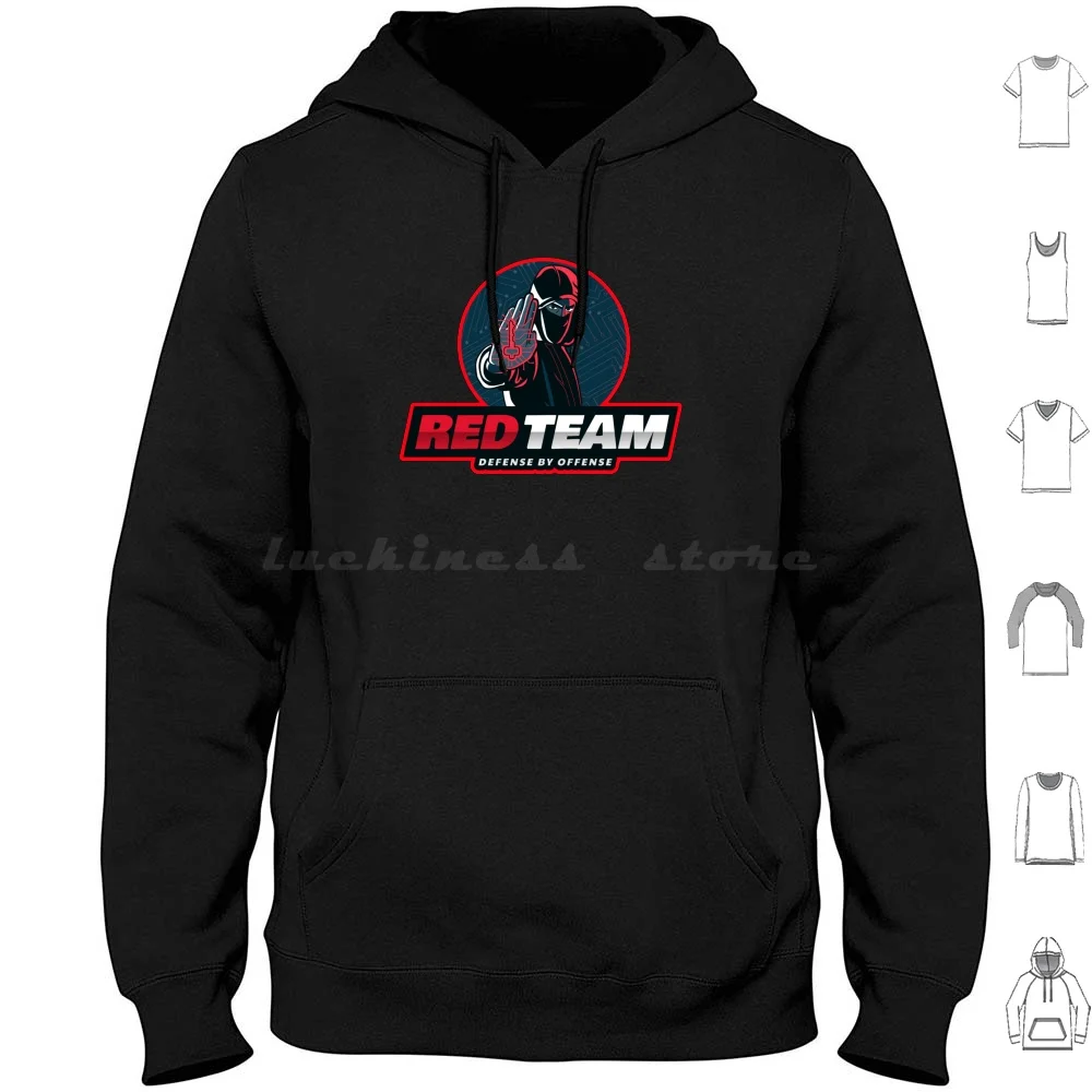 Cyber Security Red Team-Defense By Offense Hoodie cotton Long Sleeve Hacker Linux Kali Programming Kali Linux Infosec Cyber