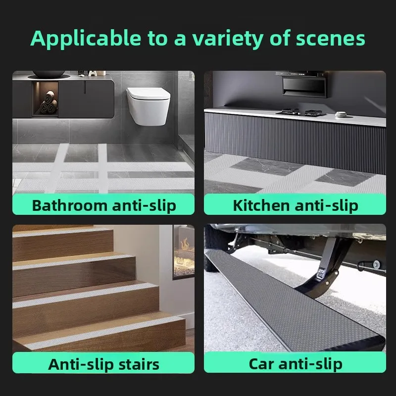 PEVA Rubber Anti-slip Tape with Diamond Texture High Friction Waterproof Anti-slip Resistant To Heat Bathroom Anti-slip Adhesive