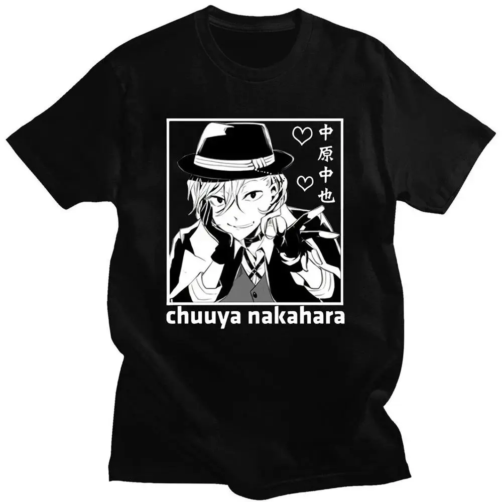 

Bungo Stray Dogs Anime ort Sve T-irt ex Women Men Faion Comfortable Cotton Tee for Autumn Season