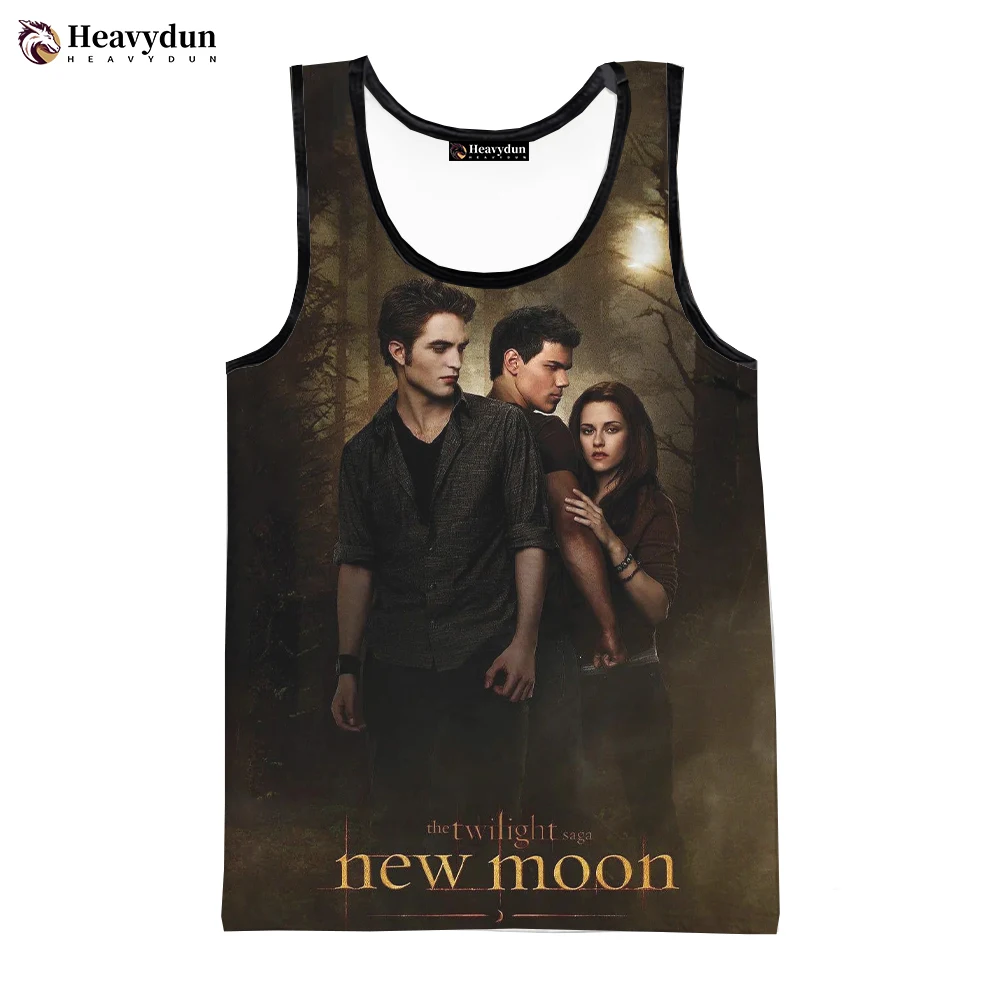

2023 New Fashion Summer The Twilight Saga Tank Tops Men Sleeveless Spring Harajuku Streetwear 3D Printed Tops Men's Clothing