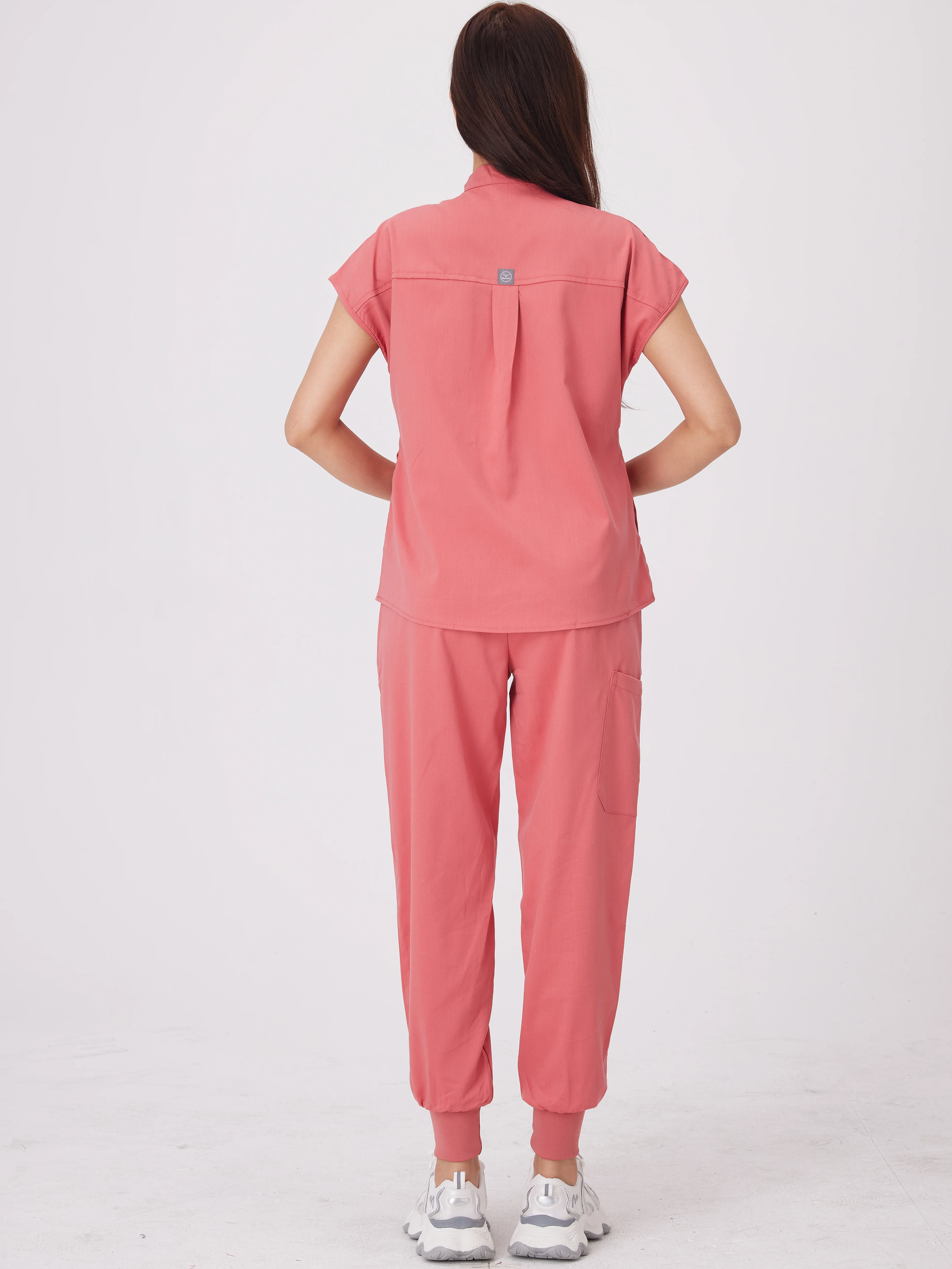 Fashion Women Workwear Scrub Tops+pant Medical Uniform Surgery Scrubs Shirt Short Sleeve Pet Shop Doctor Nurse Nursing Uniform