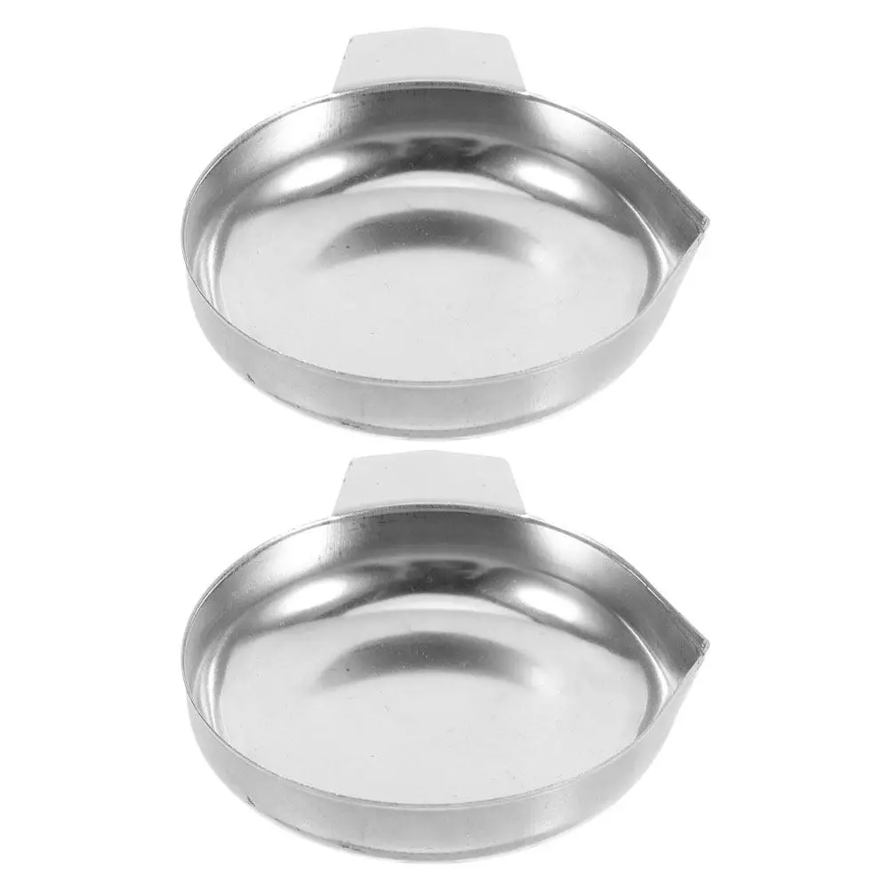 2Pcs Stainless Steel Scale Pan Trays Precision Weighting Pans for Electronic Scales Jewelry Rhinestones Flour Baking Kitchen Use