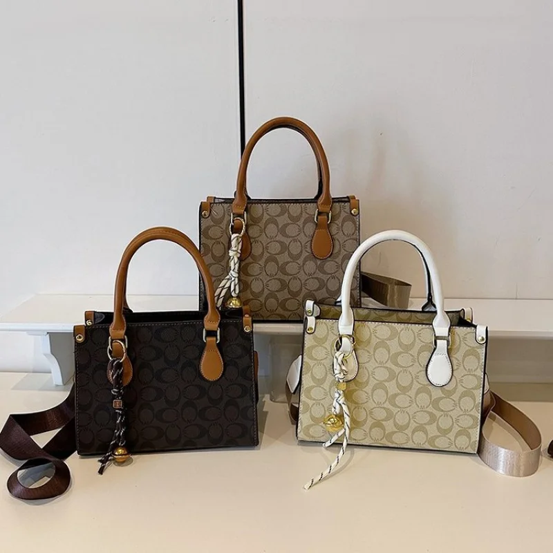 

Изысканная кожаная сумка через плечо для женщин, сумки люксового бренда от известного дизайнера в популярном классическом элегантном стиле