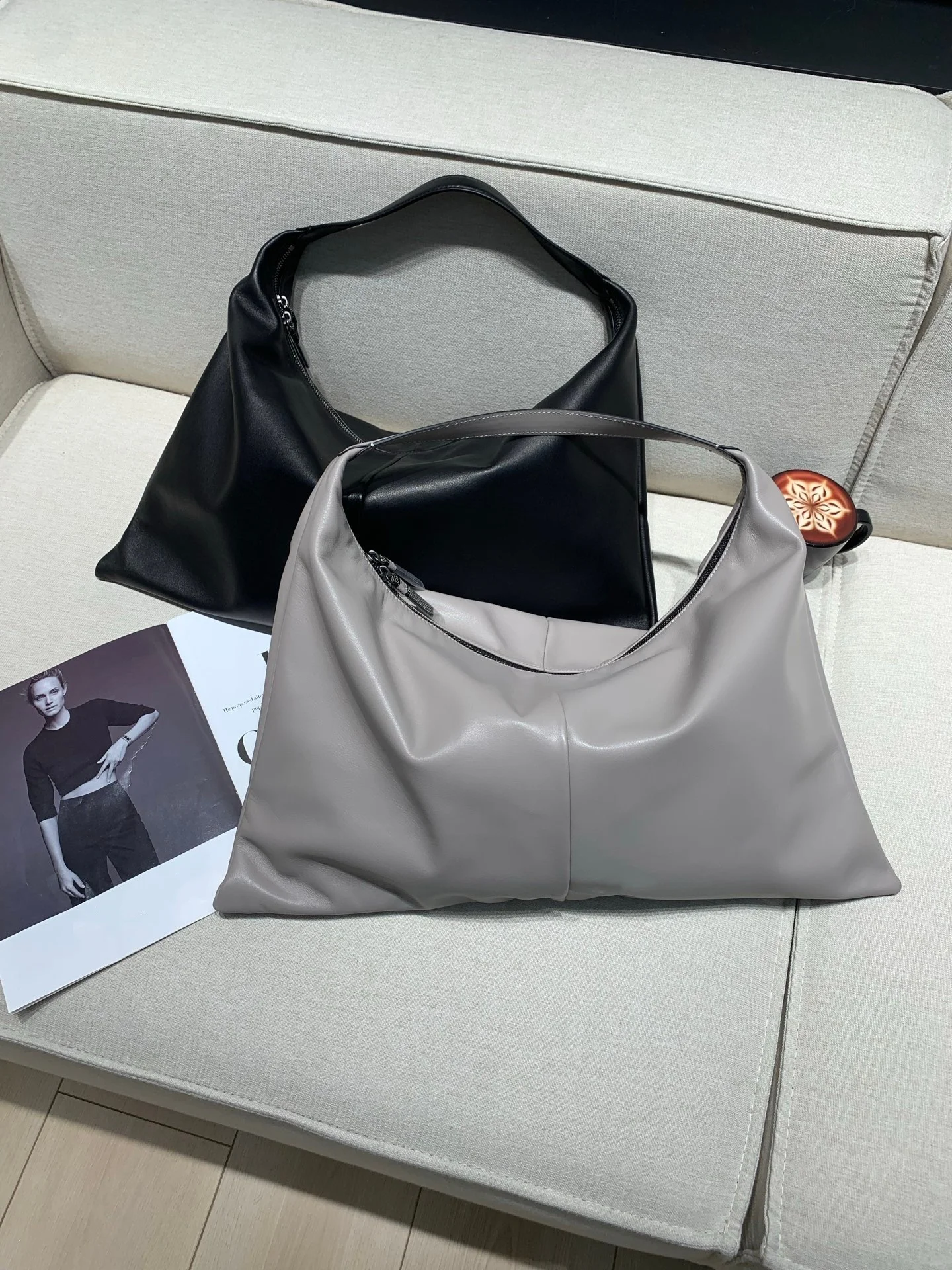 

Женская сумка из натуральной кожи 2026 года, новая, однотонная, модная, с бисером, на молнии