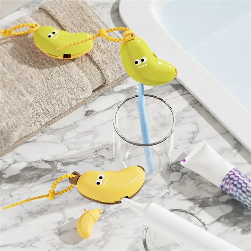 

Забавный чехол для головки зубной щетки типа «банан» с пылезащитной функцией, универсальный контейнер для хранения для путешествий, незаменимый