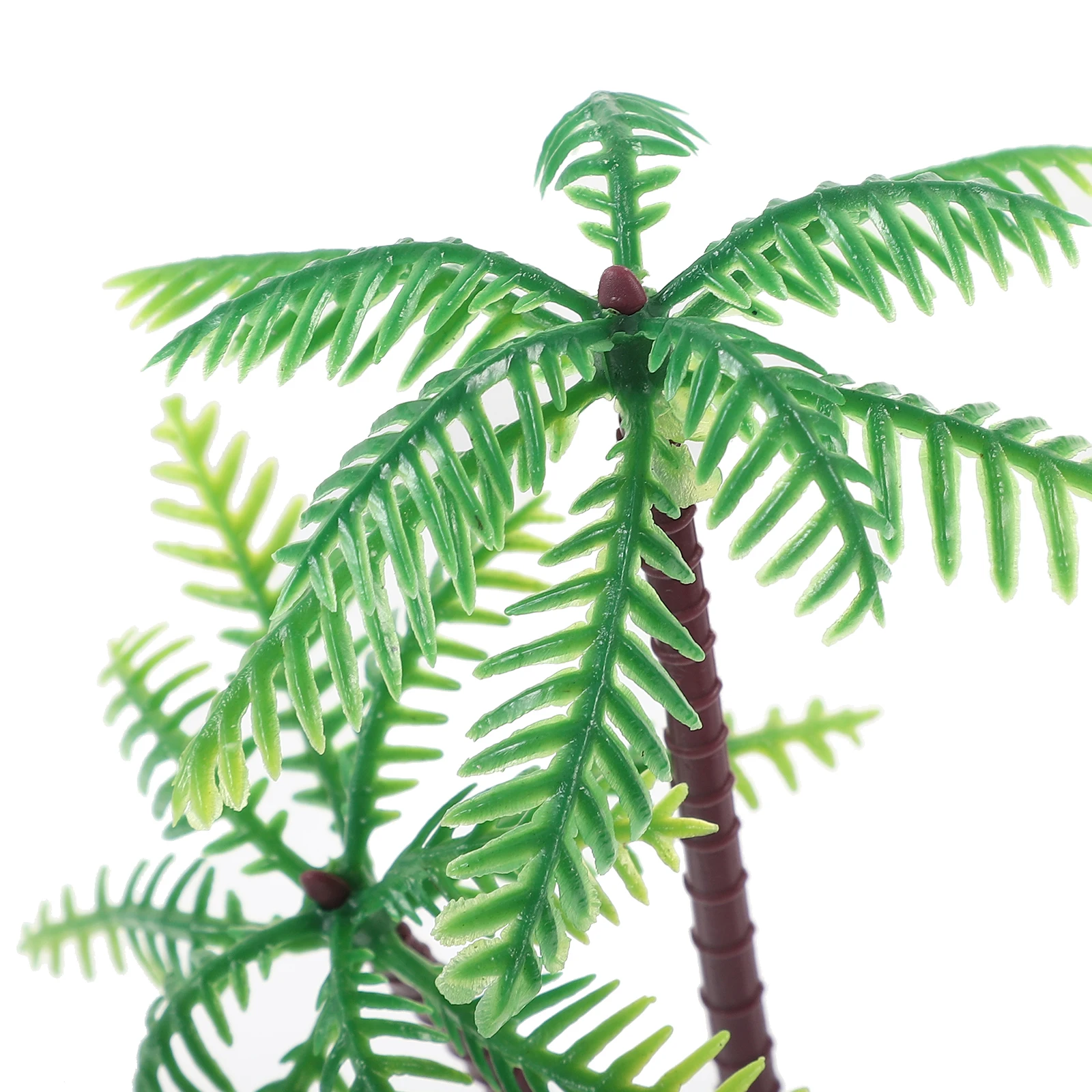 4-delige mini gesimuleerde kokospalm decoratie accessoires kunststof kunstmatig tafelblad landschapsarchitectuur benodigdheden realistisch beeldje