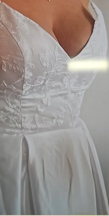 Robe de Mariée Courte en Satin Élégante Personnalisée, Ligne A, Longueur de Rincage, Bretelles Spaghetti, Dentelle Appliquée, Patients, Quelle que