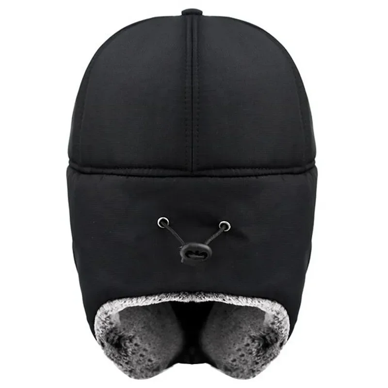 Cappelli bomber termici invernali di tendenza Uomo Donna Moda Protezione per le orecchie Viso Berretto da sci antivento Cappello da coppia addensato