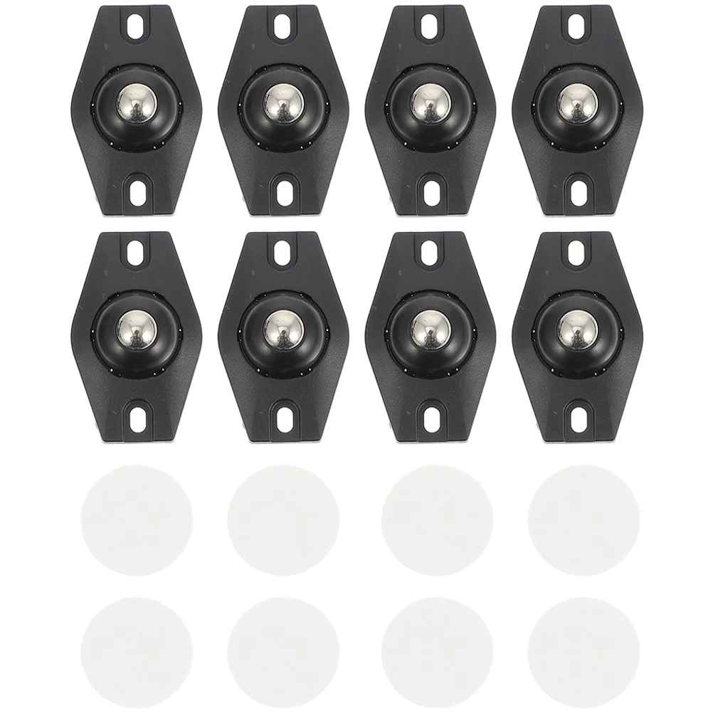Self Adhesive Casters Small Wheels for Projects Swivel Appliance Stainless Steel Paste Universal