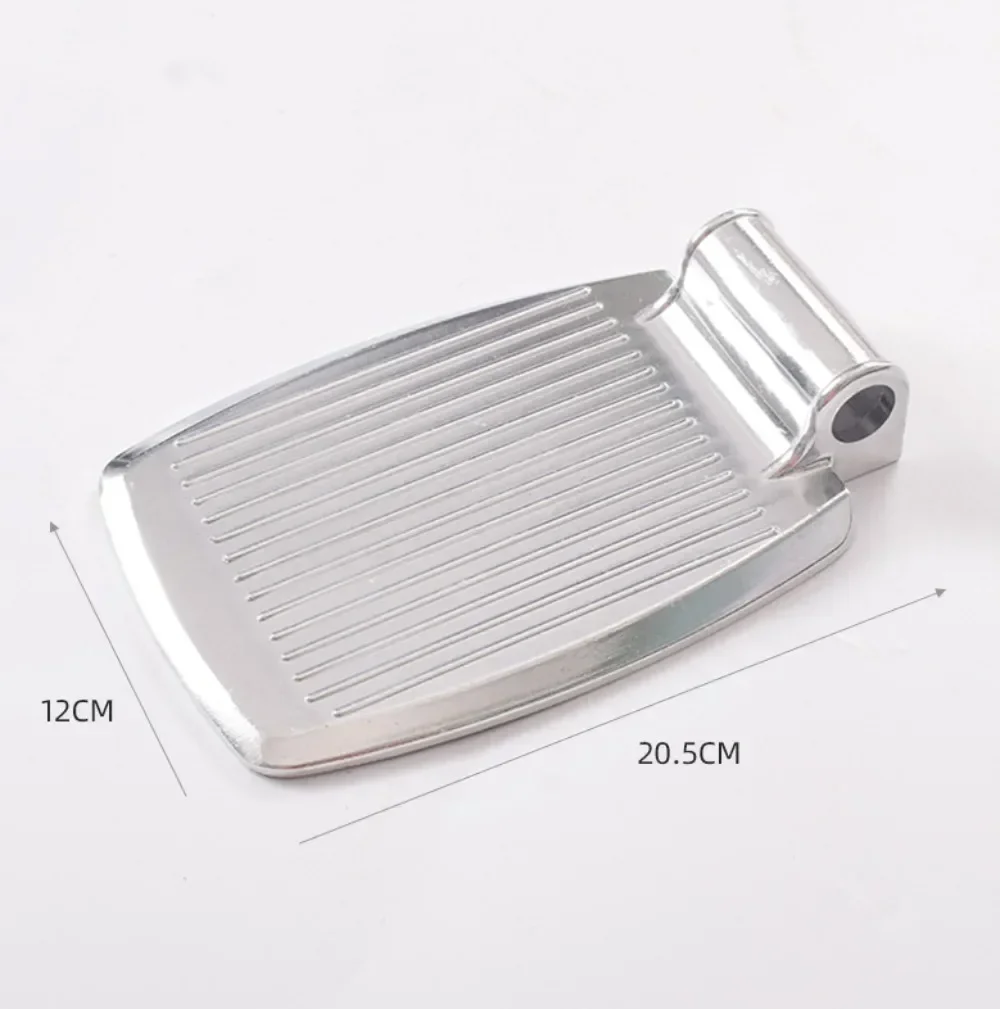 Thickened Aluminium Alloy Wheelchair Footrest Pedal Strong Grip Wheelchair Foot Pedal Accessories Plastic Folding Metal Part