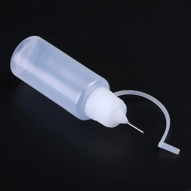 L1EA Needle Applicator Tip Bottle Translucent Bottle for DIY Quilling Craft