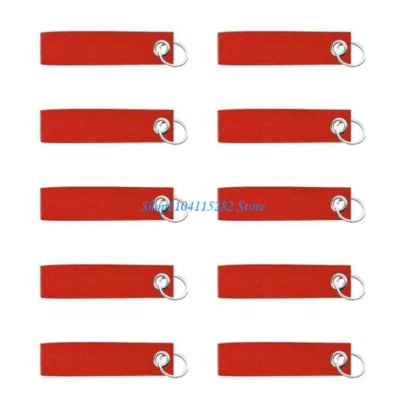 

A2BF Handmade Felt Key Holders Creative Blank Keychains Decorative Craft for Bags