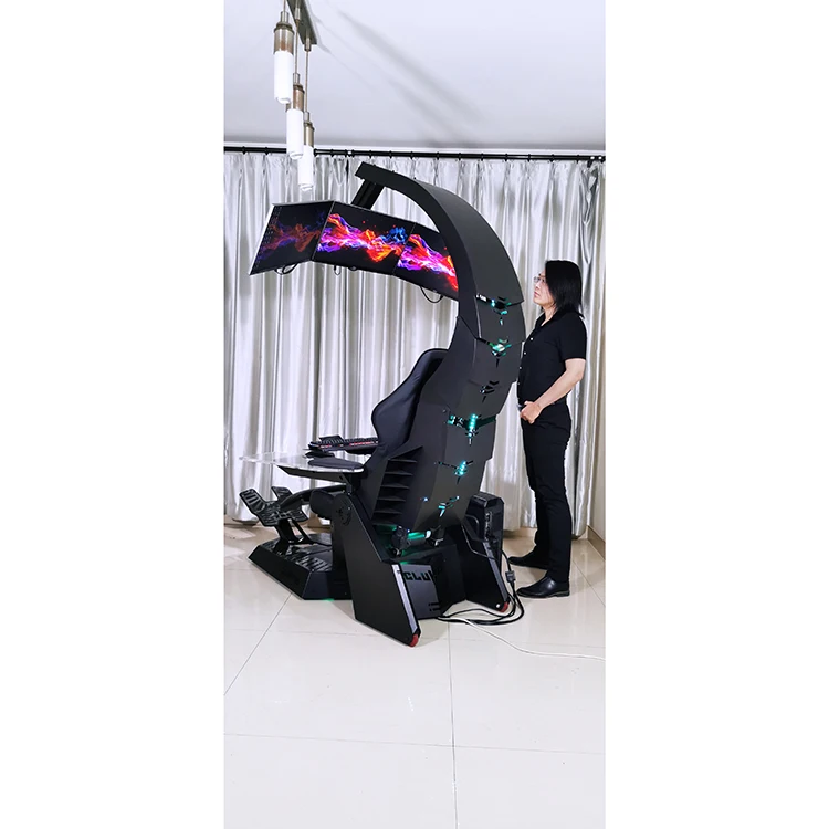 Adjustable Massage Zero Gravity Recline Gaming Computer Chair Heat Massage Seat PU Racing Gaming Comfortable Computer Cockpit view 2