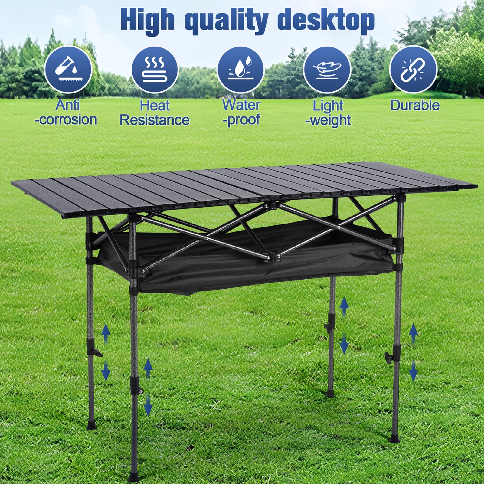 

Camping Folding Lift Removable Multi Unit IGT Table Gas Stove Portable Camp BBQ Grill Table Outdoor Event Fishing Picnic Table
